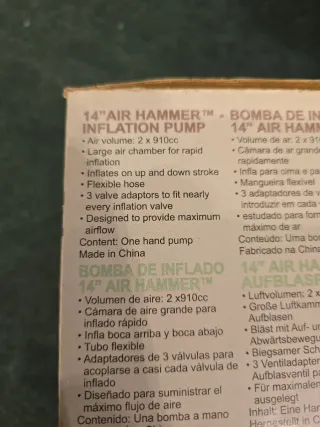 Hinchador Bestway Air Hammer 36cm