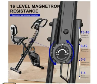 Bicicleta Estática Plegable Blanca