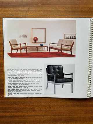 Catálogo de mobiliario danés 1969