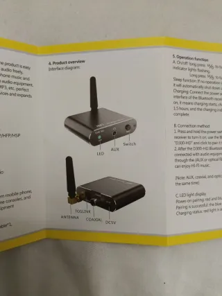 Receptor Bluetooth D300-HD Inalámbrico