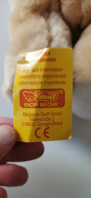 STEIFF Teddy Bear peluche colección vintage RARO!