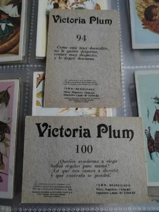Cromos Victoria Plum Fher 1982 sin pegar
