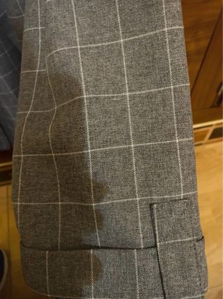 Chaqueta de cuadros gris