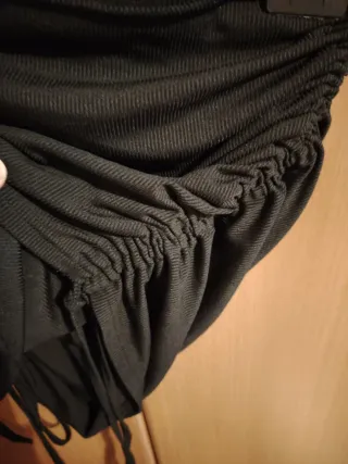 Gonna nera con coulisse