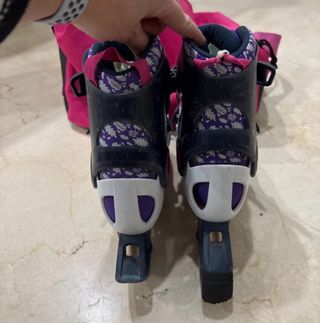 Patines Oxelo Morado y Blanco talla 32,