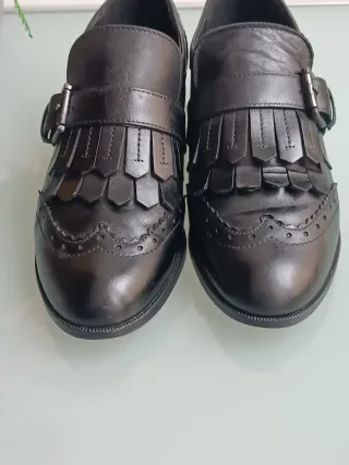 Geox Scarpe Vera Pelle Frange N.37.5