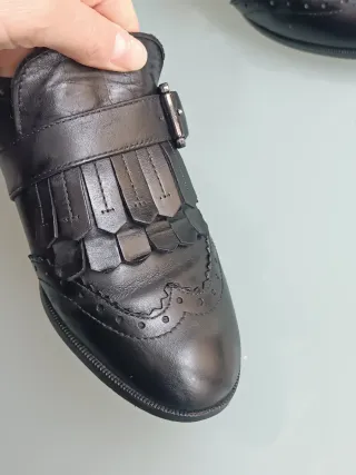 Geox Scarpe Vera Pelle Frange N.37.5