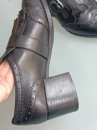 Geox Scarpe Vera Pelle Frange N.37.5