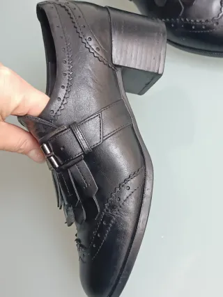 Geox Scarpe Vera Pelle Frange N.37.5