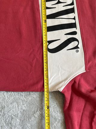 Levis Crewneck Red Standar Fit Retro Cotton Pull