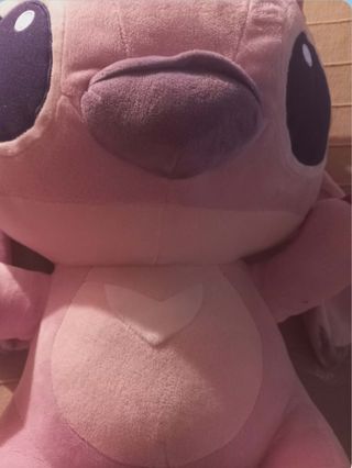 Peluche Angel Stitch grande rosa