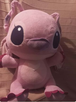 Peluche Angel Stitch grande rosa