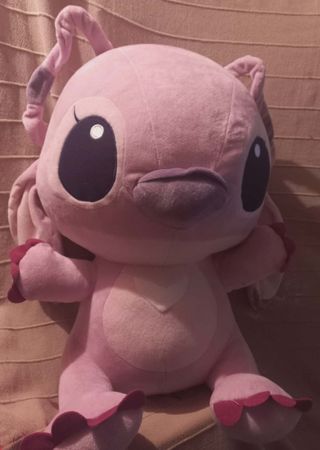 Peluche Angel Stitch grande rosa