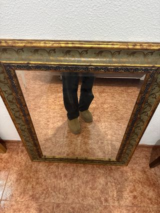 Espejo Vintage Marco Dorado