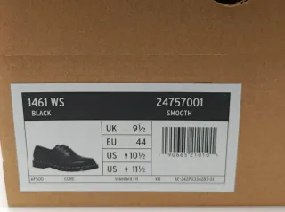 Dr. Martens 1461 Scarpa Oxford Nera Smooth 44