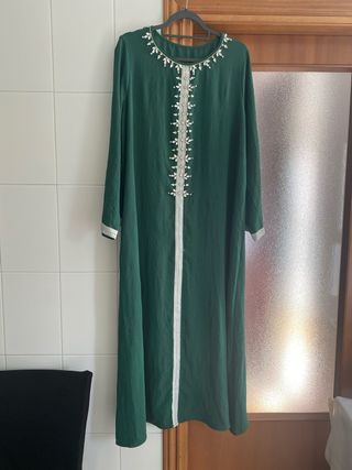 Gandora/Vestido Fiesta Verde Talla Única