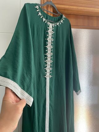 Gandora/Vestido Fiesta Verde Talla Única