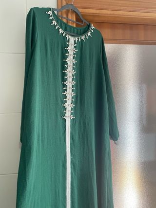Gandora/Vestido Fiesta Verde Talla Única