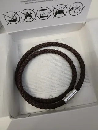Bracciale doppio intrecciato per uomo