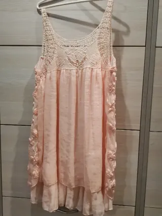 Abito donna pizzo e fiori nr 151