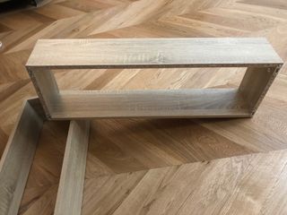 2 Estanterías cubo de color madera