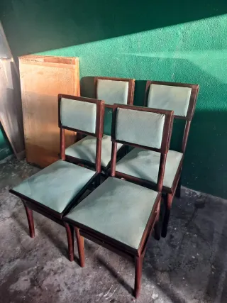 4 Cadeiras Vintage com Molas