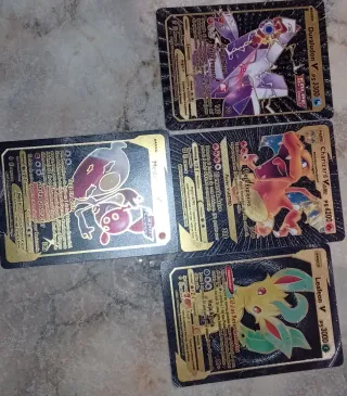 Lote 4 Cartas Pokémon V/VMAX