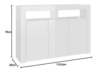 Mueble blanco con patas