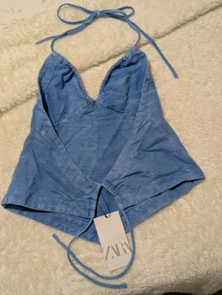 Top vaquero Zara Talla S NUEVO