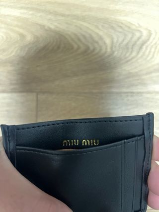 Portacartellini Miu Miu nero