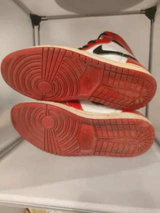 Nike Air Jordan 1 Rojo/Blanco año 1994 usadas