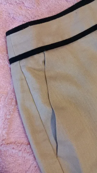 Falda midi Mango Talla 40 Beige