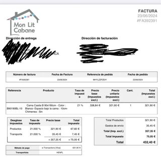 Cama infantil casita Mon Lit Cabane