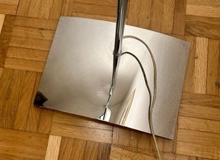 Lámpara de pie cromada Mantra