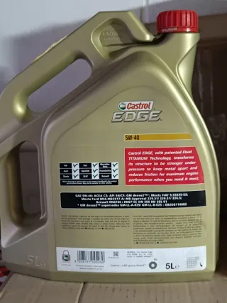 Olio Castrol EDGE 5W-40 5L.