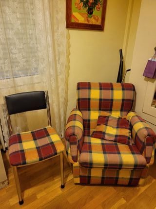 Sillón cómodo + 2 sillas a juego