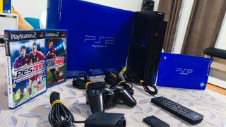 Playstation 2 nera, PS2 con scatola, funziona perfettamente