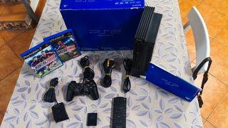 Playstation 2 nera, PS2 con scatola, funziona perfettamente