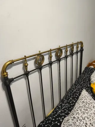 Cabecero forja y cobre