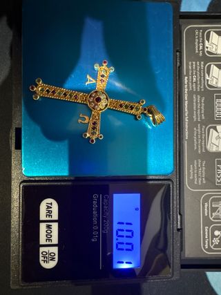 Colgante Cruz Asturias 18k