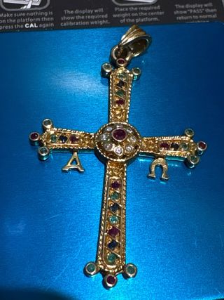 Colgante Cruz Asturias 18k