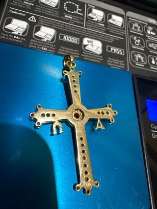 Colgante Cruz Asturias 18k