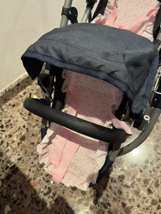 Carrito gemelar para muñecas