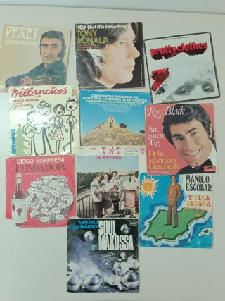 Lote Vinilos LP y Singles Varios Géneros