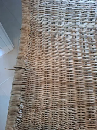 Silla de ratán decorativa