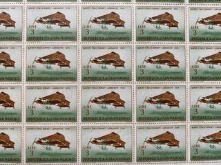 Francobolli San Marino 1962 - Foglio 40 pezzi