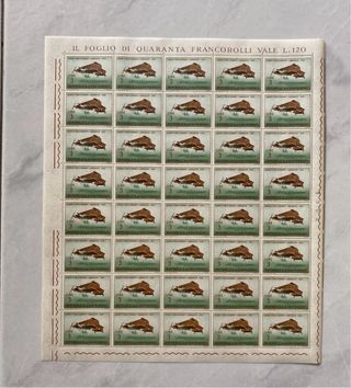 Francobolli San Marino 1962 - Foglio 40 pezzi
