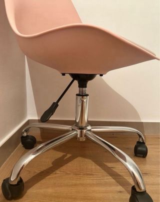 Silla de escritorio rosa giratoria