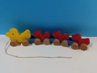 Lote 3 sets tren madera infantil