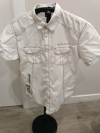 Camisa manga corta blanca
